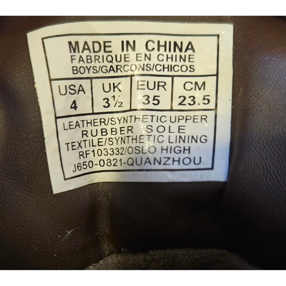 Polo Ralph Lauren Oslo High Boys Duck Boots Brown Suede Leather Size 4‎ Outdoors